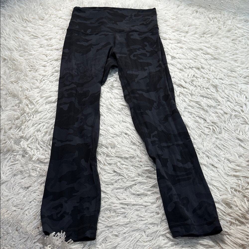 Lululemon Align Crop *21" Incognito Camo Multi Grey